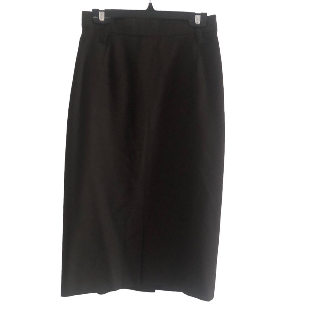 Vintage 1970s Pure New Wool Pencil Skirt Size 4